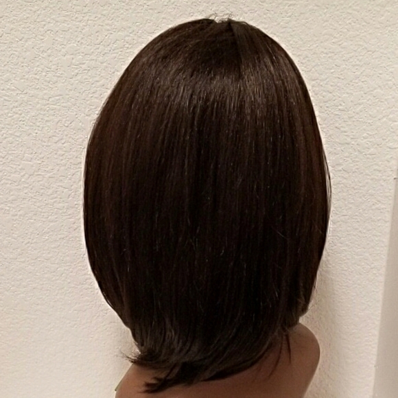 Brazilian Soft Elegant & Natural Human Hair Blend - Brown Lace Front Wig - NWT - Picture 11 of 16